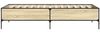 vidaXL Bettgestell Sonoma-Eiche 90x200 cm Holzwerkstoff und Metall 844967 Bild 5