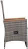 Garten-Liegestühle 2er Set, Sonnenliege, Liegestuhl mit Auflagen Poly Rattan Grau Bild 5