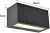 HYBRID LED Außenwandleuchte INKA, Solar & Strom 230V, Anthrazit 18cm breit Bild 4