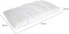 Dmora Kopfkissen Alloro, Bettkissen, Ergonomisches Produkt, Schlafzimmerkissen, Made in Italy, 70x39 h10 cm, Weiß Bild 3