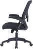 byLIVING Bürostuhl FLEX / Kunststoff schwarz, Netzstoff schwarz / Wippmechanik / Armlehne klappbar / Lordoseneinstellung / B 62, H 95-103, T 58,5 cm Bild 4