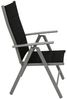 DEGAMO Garten-Essgruppe VAIL, (5-tlg, 4 Klappsessel, 1 Ausziehtisch), Aluminium silbergrau, Tischplatte Akazie, Sessel klappbar Bild 3