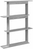 vidaXL Wandregal Grau Sonoma 100 x 20 x 126 cm Holzwerkstoff 8012065 Bild 5