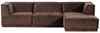 Ecksofa Chaiselongue Manu - Samt Braun, Rechts Bild 3