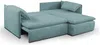 Vente-unique - Ecksofa mit Schlaffunktion - Ecke Rechts - Cord - Blau - TEODORA Bild 5