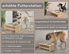 Futterstation für Hunde und Katzen mit zwei Edelstahlschüsseln in drei Größen S, M, L V-30.33M Bild 4