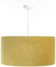 BPS Koncept 0E0-166-40 Hängeleuchte GLAMOUR Velourss strukturiert auf PVC-Basis Senf, weiß 1xE27 60W H:102 Ø40cm dimmbar Bild 4