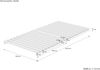 Niederflurbett metallfrei 100x200 Futon metallfreier Lattenrost, Fichte unbehandelt V-60.97-10mit Matratze Bild 3