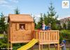 Fungoo Spielturm "My Side Step On", teak,mit Rutsche, Kletterwand, Leiter und Holzdach Bild 3