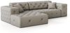 Ecksofa Designersofa CHANTAL in Stoff Opera Velvet Saphir Ottomane Links Bild 5