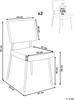 Esszimmerstuhl 2er Set STURGIS Cord Taupe Bild 2