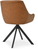 GOEURVANT 1178 Esszimmerstühle 4er-Set, 360° Drehbar, Kunstleder - Braun Bild 4