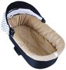 BabyLux Kinderwagen-Bezug BABYLUX Nestchen für Kinderwagen BABYWANNE + Matratze 2 Tlg Set, W103 Velvet Beige Bild 4