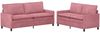 vidaXL Sofa Set 2 pcs Rosa Samt 3417148 Bild 2