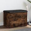 Sitzbank JONA mit Stauraum Räuchereiche 62x42x45 cm | Aufbewahrungsbank Flurbank Garderobenbank Bild 3