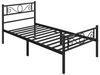 Yaheetech Metallbett mit Kopf- und Fußteil & Lattenrost, Schwarz, 140x200 cm Bild 4