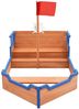vidaXL Piratenschiff Sandkasten, Tannenholz natur, 94,5 x 190 x 101 cm Bild 3