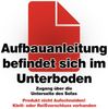 HTI-Living Sofa Couch Karo mit Schlaffunktion Grau, Stück 1 Teile, Sofa Schlafsofa Funktionscouch Bild 4