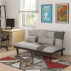 HTI-Living Sofa Couch Karo mit Schlaffunktion Grau, Stück 1 Teile, Sofa Schlafsofa Funktionscouch Bild 2