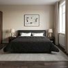 vidaXL Winterbettdecke Gepolstert Anthrazit 200 x 220 cm 42026309 Bild 4