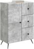 vidaXL Sideboard Betongrau 66 x 34,5 x 90 cm Holzwerkstoff 895548 Bild 2