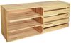 CHICCIE 2 Set Holzkiste Noa Natur - 2x langes Regal Obstkiste Weinkisten Bild 5