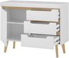 INOSIGN Sideboard Torge, Anrichte, Kommode, Schubladenschrank (1 St), abgeschrägte Füße, drei Farben, Scandi Design, 107 cm breit Bild 4