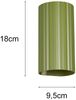 Wandleuchte SOKA mit Up and Down Lichteffekt, Metall Grün, Höhe 18cm Bild 4