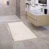 KADIMA DESIGN Teppich waschmaschinenwaschbar Unifarben Hochflor Teppich Badezimmer, Rechteckig, Höhe: 26 mm, Florhöhe: 22 mm, 100% Polyester, Rücken aus Gummi, 50x80cm, Creme Bild 5