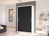 Schiebetürenschrank Margite I (Farbe: Weiß / Schwarz) Bild 2