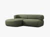 Micadoni 5-Sitzer Ecksofa Jenny Kleine Version Links Chenille Perfect Harmony Grün Bild 3