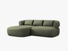 Micadoni 5-Sitzer Ecksofa Jenny Kleine Version Links Chenille Perfect Harmony Grün Bild 2