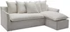 Vente-unique - PENIOLA Sofa StoffStoff BeigeWeiß - B 165 cm x H 97 cm x L 260 cm Bild 2