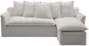 Vente-unique - PENIOLA Sofa StoffStoff BeigeWeiß - B 165 cm x H 97 cm x L 260 cm Bild 3