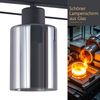 ZMH Pendelleuchte Esstisch Hängelampe Vintage - Rauchschwarz Glas Hängeleuchte 3 Flammig E27 Esstischlampe Hängend Metall Retro Esszimmerlampe Industrial für Esszimmer küche (ohne Leuchtmittel) Bild 3