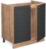 Spülenunterschrank Fame-Line Anthrazit-Gold 80 cm , AP Marmor Vicco Bild 4