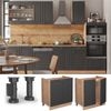 Spülenunterschrank Fame-Line Anthrazit-Gold 80 cm , AP Marmor Vicco Bild 2