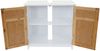 Waschbeckenunterschrank HWC-A85, Badschrank 60x60x30cm ~ bambus Bild 4