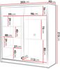 Kleiderschrank Lylkun Lux 203 (Farbe: Cashmere / Cashmere + Wotan Eiche) Bild 5
