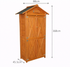 Werkzeugschrank aus Holz, ca. 88 x 45,5 x 168 cm, braun Bild 4