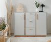 Kommode Hanno in grau und Hickory Walnuss 125 cm Bild 5