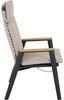 Cortina Move Sessel, natur Alu, Rope, Armlehnen Teak Bild 5