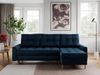 Ecksofa mit Schlaffunktion, Universal Schlafsofa - COLIN, Dunkelblau, Velours Bild 2
