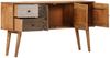 vidaXL Sideboard mit Druckmustern 130x30x70 cm Massivholz Mango 247917 Bild 3
