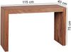 Konsolentisch Sheesham Massivholz 115 x 40 x 75 cm Flurtisch, Design Dielentisch Anrichte Schmal, Arbeitstisch Schreibtisch Modern, Konsole Eingangstisch Naturholz Bild 4