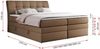 Boxspringbett, Stauraumbett, Bett mit Multipocket-Matratze und Topper - GOLD-10-KING - 120x200cm - Braun Kunstleder - H3 Bild 5