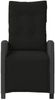 vidaXL Gartensessel mit Fußteil 2 Stk. Verstellbar Schwarz Poly Rattan 365241 Bild 5