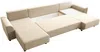 Vente-unique - NESSARO Sofa Stoff Beige - B 149 cm x H 80 cm x L 311 cm Bild 5