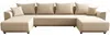 Vente-unique - NESSARO Sofa Stoff Beige - B 149 cm x H 80 cm x L 311 cm Bild 2