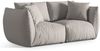 Micadoni Sofa Chris 3-Sitzer Strukturierter Stoff Natur Bild 2